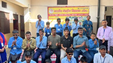Photo of चण्डीगढ़ ने छात्रों ने किया नेत्रहीन विद्यालय का दौरा