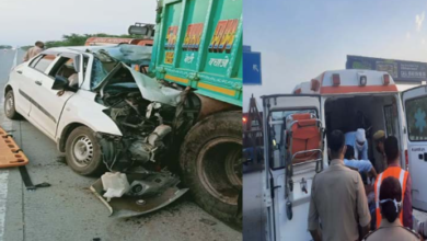 Photo of कानेर ,भारतमाला एक्सप्रेस-वे दर्दनाक हादसा: तेज रफ्तार कार ट्रक के नीचे दबी, एक ही परिवार के पांच लोगों की मौत