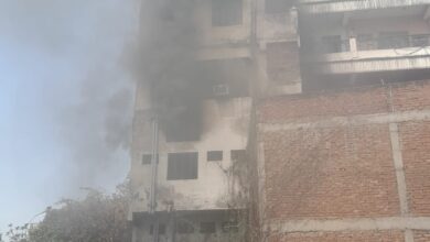 Photo of सिविल लाइंस में बिहारी भवन में लगी आग